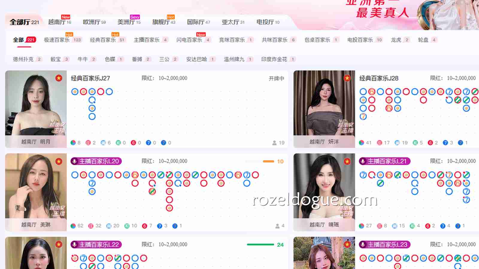 九游真人百家乐桌台